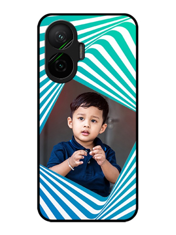 Custom Poco F7 5G Custom Glass Phone Case - Abstract Spiral Design