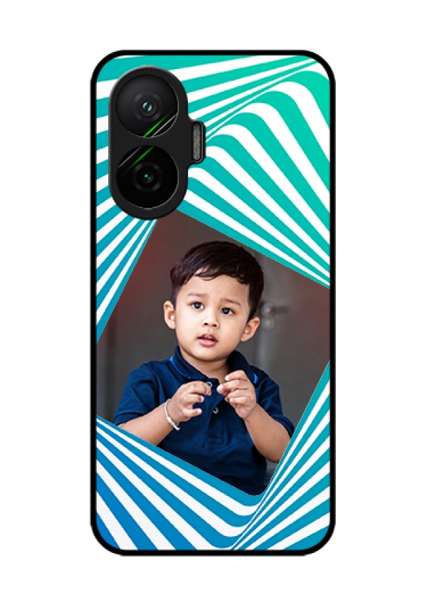 Poco F7 5G Custom Glass Phone Case - Abstract Spiral Design