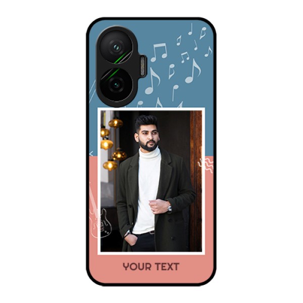 Poco F7 5G Custom Glass Phone Case - With Color Musical Note Design Poco F7 5G Custom Glass Phone Case - With Color Musical Note Design