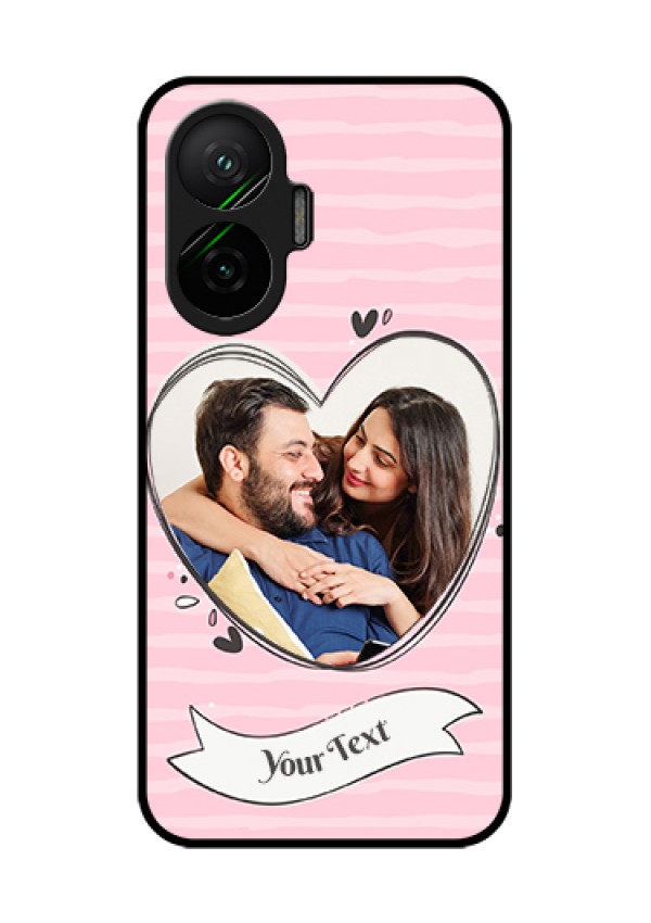 Poco F7 5G Custom Glass Phone Case - Vintage Heart Design