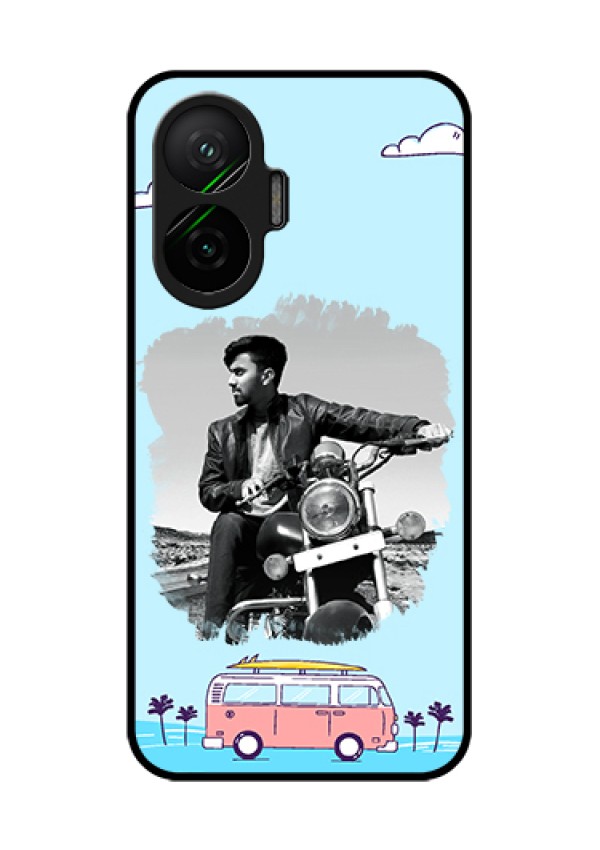 Poco F7 5G Custom Glass Phone Case - Travel & Adventure Design