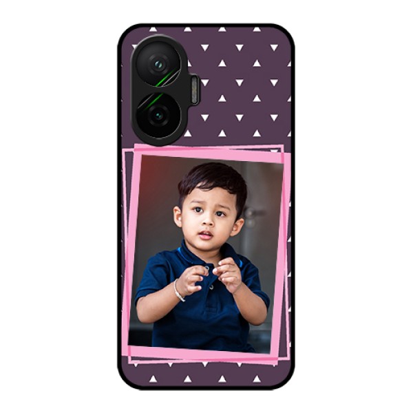Poco F7 5G Custom Glass Phone Case - Triangle Pattern Dotted Design Poco F7 5G Custom Glass Phone Case - Triangle Pattern Dotted Design