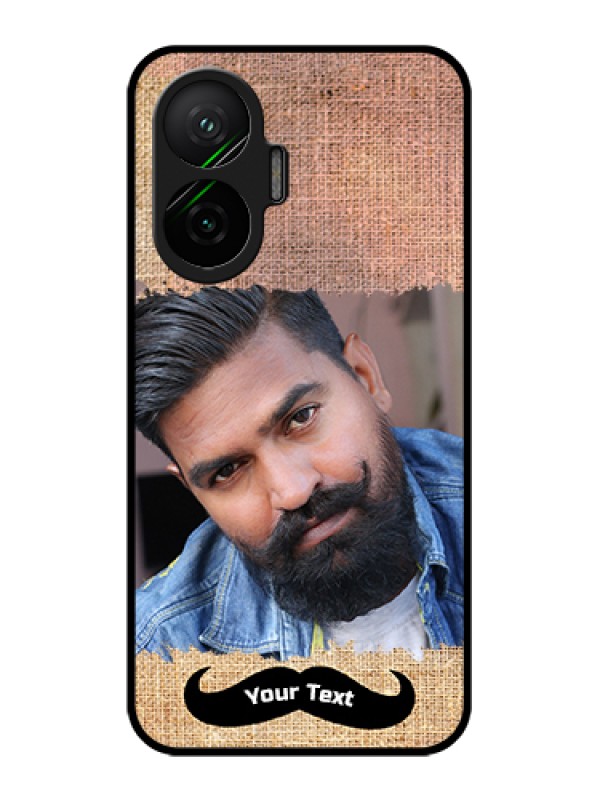 Custom Poco F7 5G Custom Glass Phone Case - With Texture Design