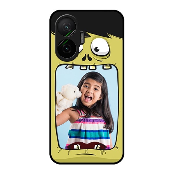Poco F7 5G Custom Glass Phone Case - Cartoon Monster Back Case Design Poco F7 5G Custom Glass Phone Case - Cartoon Monster Back Case Design
