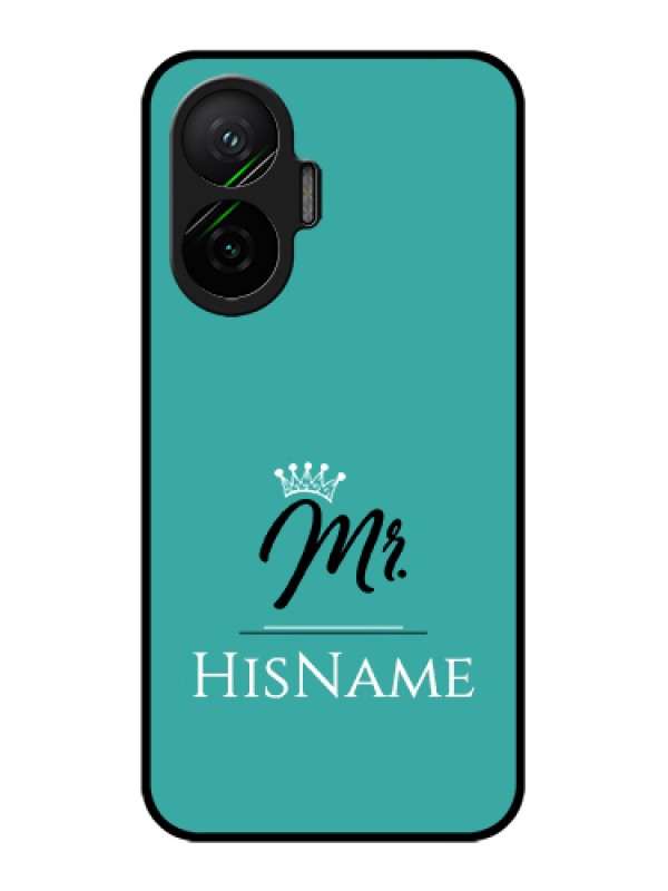 Custom Poco F7 5G Custom Glass Phone Case - Mr With Name Design