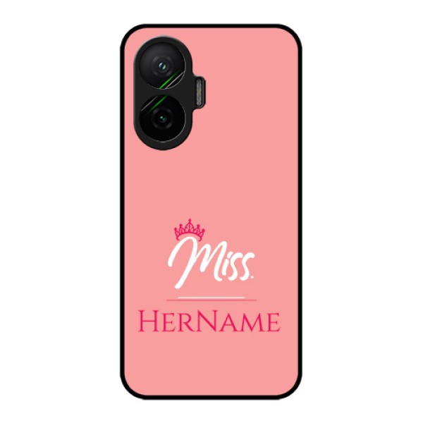 Poco F7 5G Custom Glass Phone Case - Mrs With Name Design