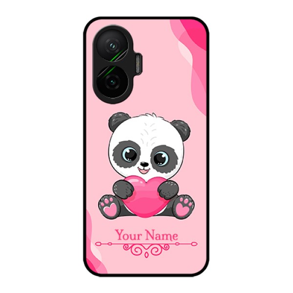 Poco F7 5G Custom Glass Phone Case - Cute Panda Design