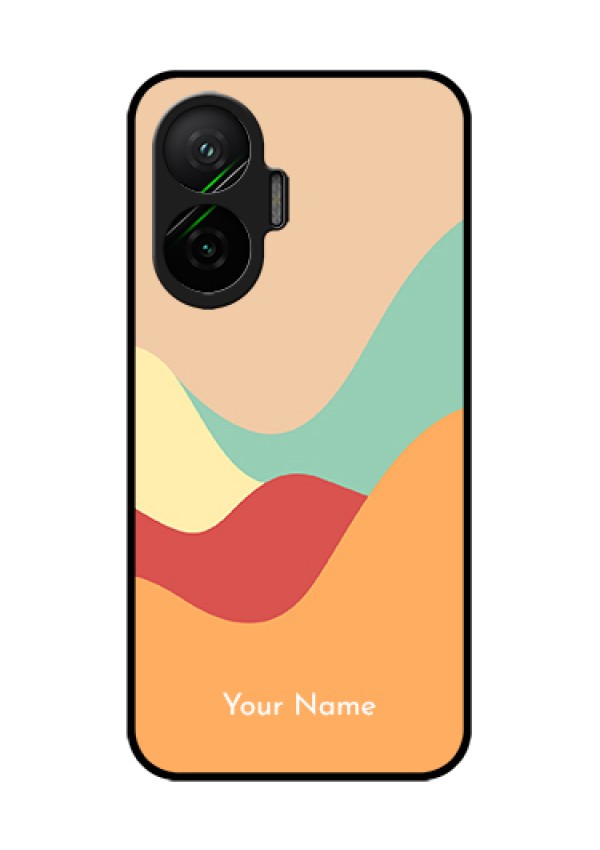 Poco F7 5G Custom Glass Phone Case - Ocean Waves Multi - Colour Design