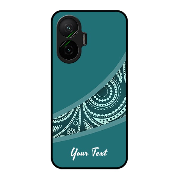 Poco F7 5G Custom Glass Phone Case - Semi Visible Floral Design Poco F7 5G Custom Glass Phone Case - Semi Visible Floral Design