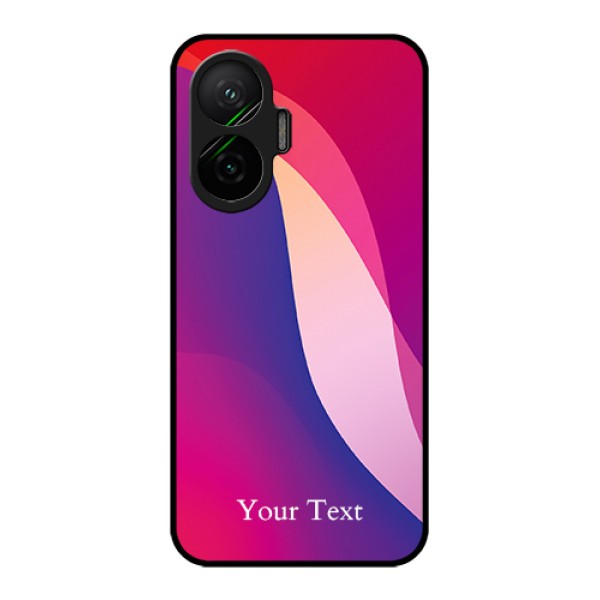 Poco F7 5G Custom Glass Phone Case - Digital Abstract Overlap Design Poco F7 5G Custom Glass Phone Case - Digital Abstract Overlap Design