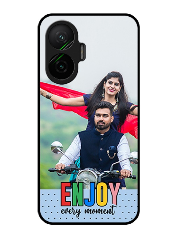 Custom Poco F7 5G Custom Glass Phone Case - Enjoy Every Moment Design