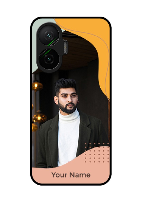 Poco F7 5G Custom Glass Phone Case - Tri - Coloured Overlay Design