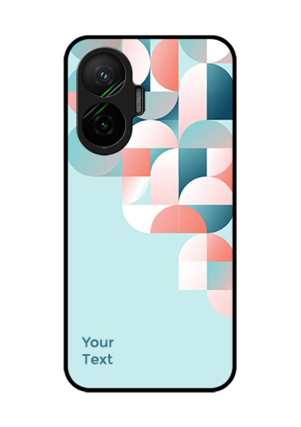 Poco F7 5G Custom Glass Phone Case - Stylish Semi - Circle Pattern Design