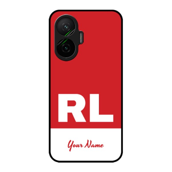 Poco F7 5G Custom Glass Phone Case - Dual Tone Custom Text Design Poco F7 5G Custom Glass Phone Case - Dual Tone Custom Text Design