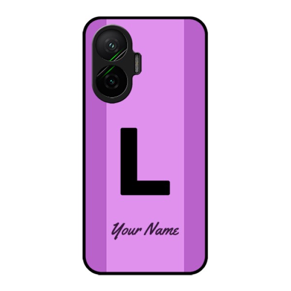 Poco F7 5G Custom Glass Phone Case - Tricolor Custom Text Design Poco F7 5G Custom Glass Phone Case - Tricolor Custom Text Design