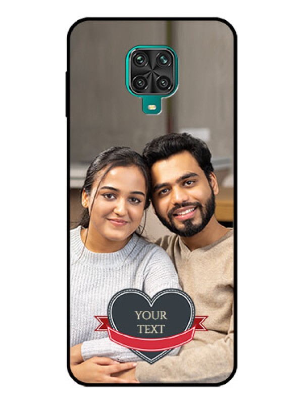 Custom Poco M2 Pro Custom Glass Phone Case  - Just Married Couple Design