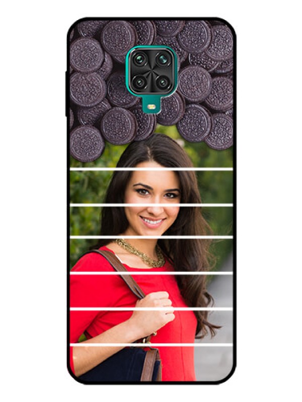 Custom Poco M2 Pro Custom Glass Phone Case  - with Oreo Biscuit Design
