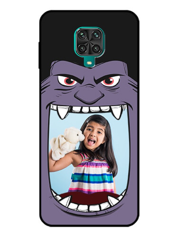 Custom Poco M2 Pro Custom Glass Phone Case  - Angry Monster Design