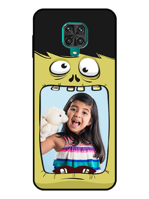 Custom Poco M2 Pro Personalized Glass Phone Case  - Cartoon monster back case Design