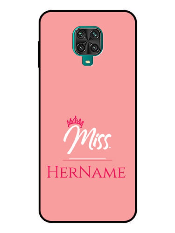 Custom Poco M2 Pro Custom Glass Phone Case Mrs with Name
