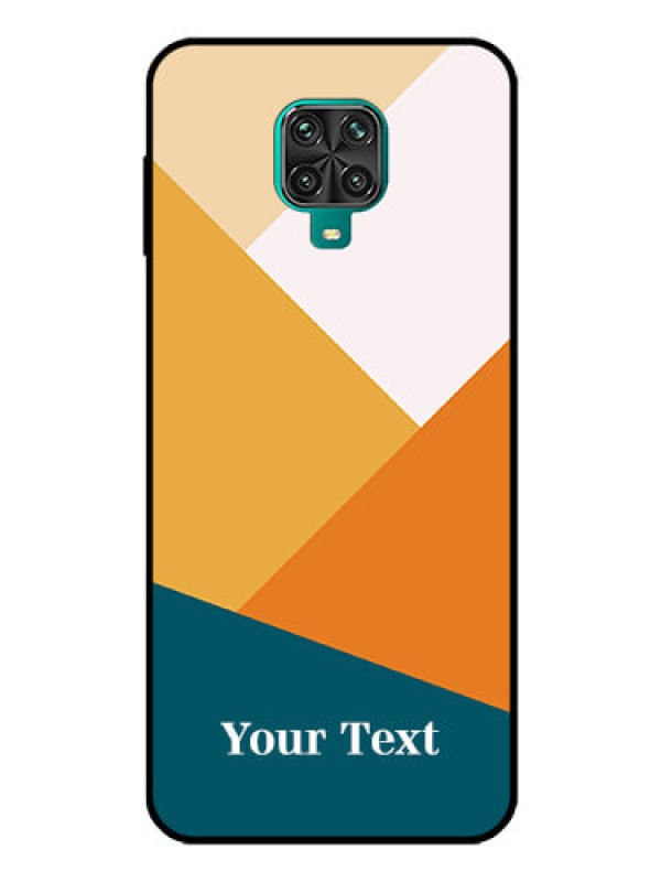 Custom Poco M2 Pro Personalized Glass Phone Case - Stacked Multi-colour Design
