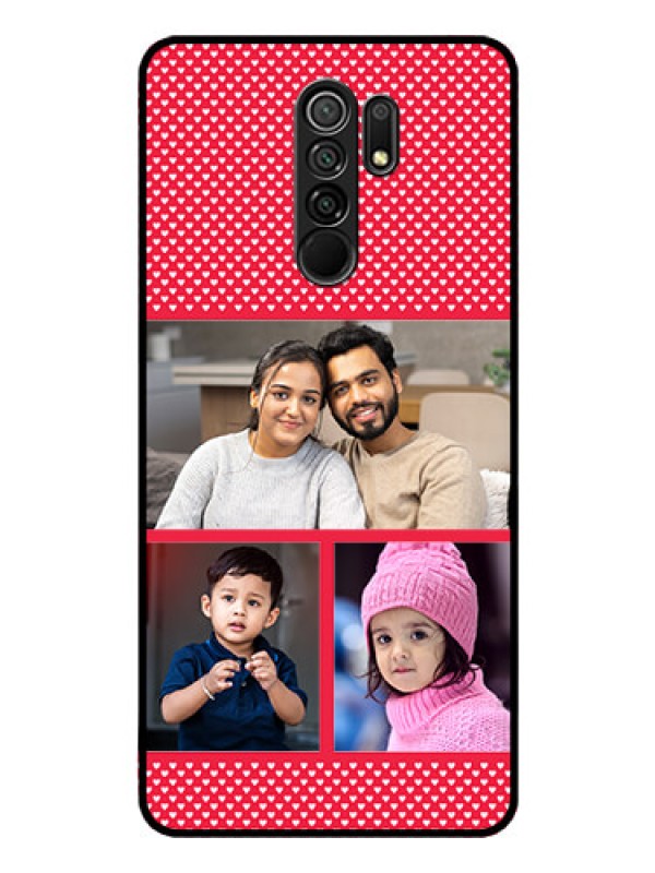 Custom Poco M2 Reloaded Personalized Glass Phone Case  - Bulk Pic Upload Design