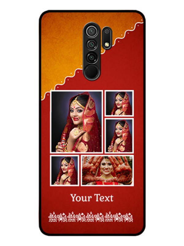 Custom Poco M2 Reloaded Personalized Glass Phone Case  - Wedding Pic Upload Design
