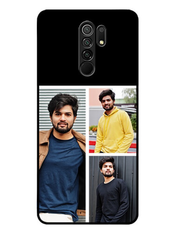 Custom Poco M2 Reloaded Photo Printing on Glass Case  - Upload Multiple Picture Design