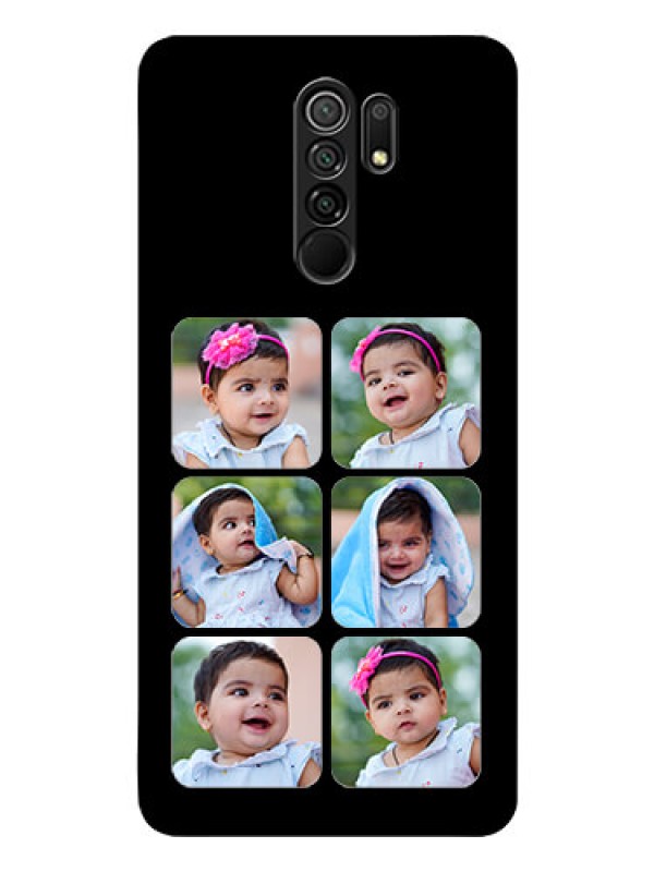 Custom Poco M2 Reloaded Photo Printing on Glass Case  - Multiple Pictures Design