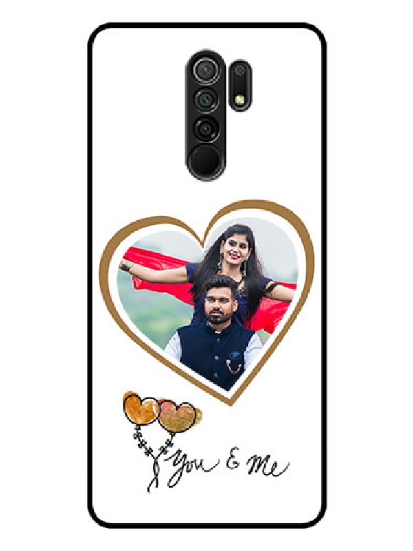 Custom Poco M2 Reloaded Custom Glass Mobile Case  - You & Me Design