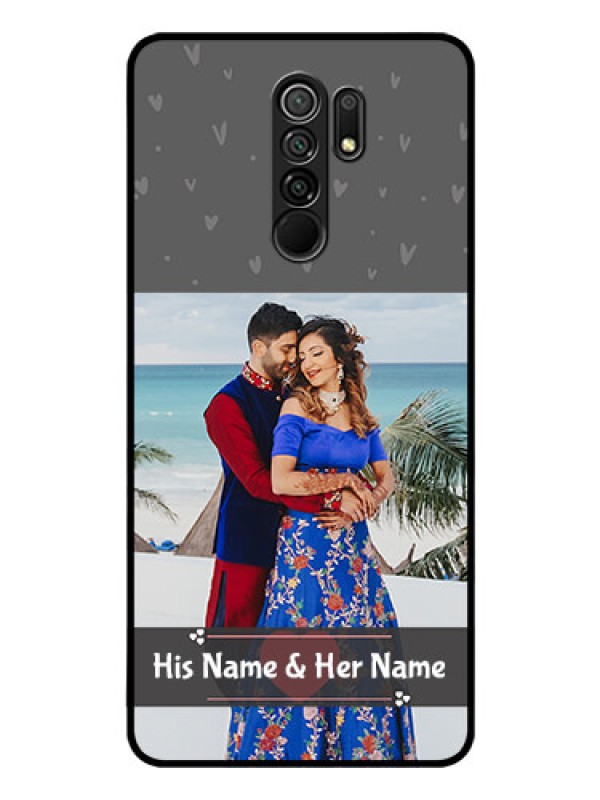 Custom Poco M2 Reloaded Custom Glass Mobile Case  - Buy Love Design with Photo Online