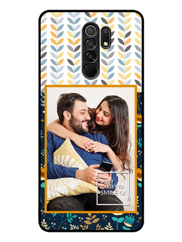 Custom Poco M2 Reloaded Custom Glass Mobile Case  - Pattern Design