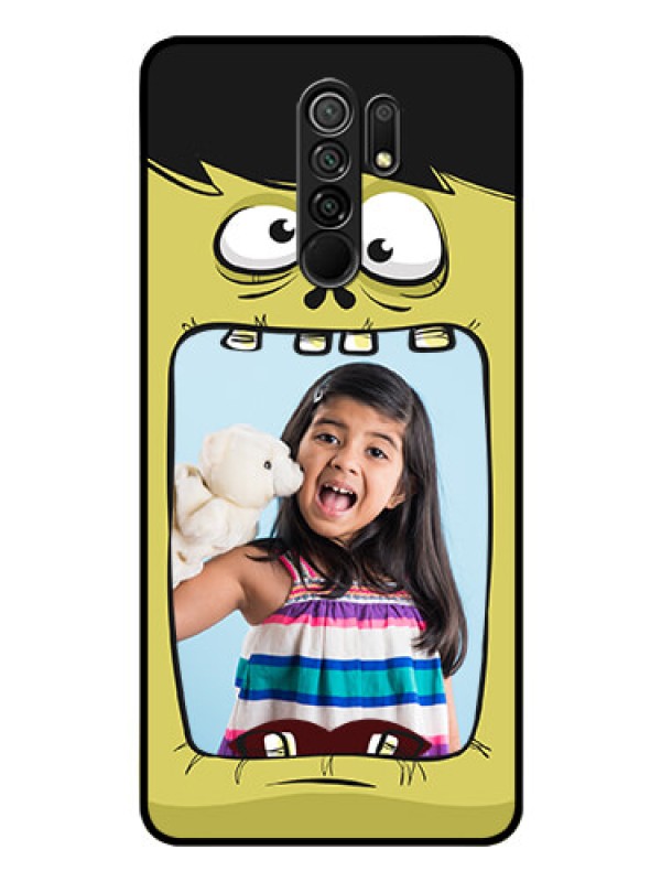 Custom Poco M2 Reloaded Personalized Glass Phone Case  - Cartoon monster back case Design