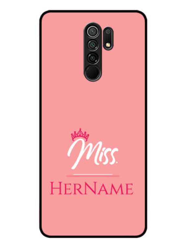 Custom Poco M2 Reloaded Custom Glass Phone Case Mrs with Name