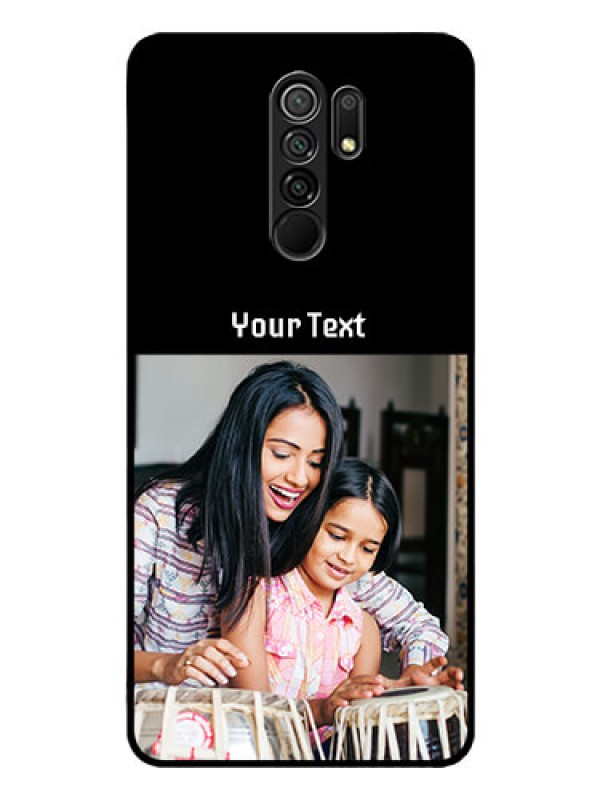 Custom Poco M2 Reloaded Photo with Name on Glass Phone Case