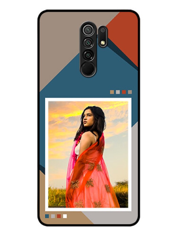 Custom Poco M2 Reloaded Personalized Glass Phone Case - Retro color pallet Design