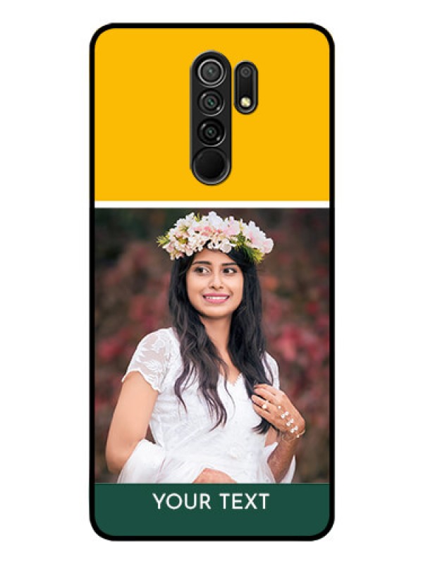 Custom Poco M2 Photo Printing on Glass Case  - Love You Design