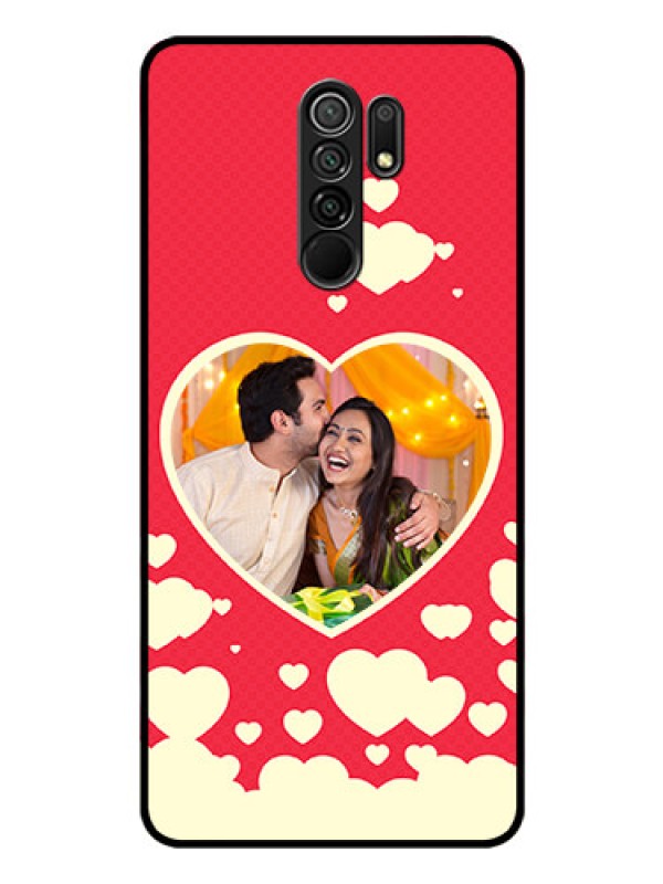 Custom Poco M2 Custom Glass Mobile Case  - Love Symbols Phone Cover Design