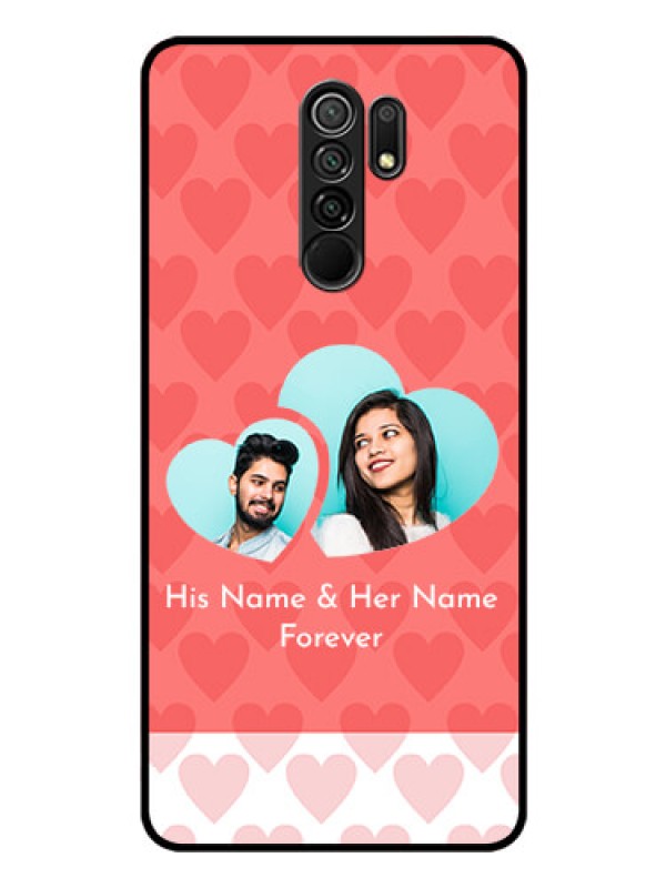 Custom Poco M2 Personalized Glass Phone Case  - Couple Pic Upload Design