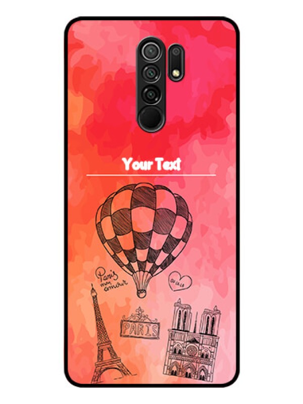 Custom Poco M2 Custom Glass Phone Case  - Paris Theme Design