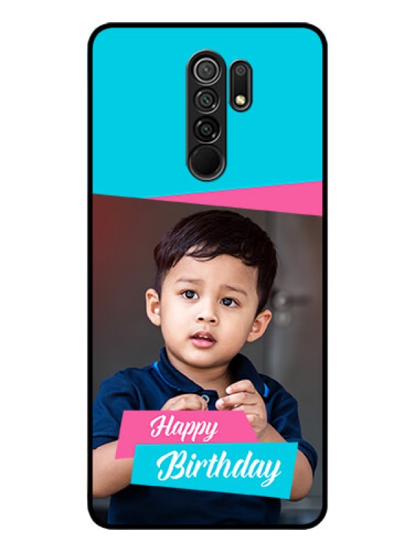 Custom Poco M2 Personalized Glass Phone Case  - Image Holder with 2 Color Design