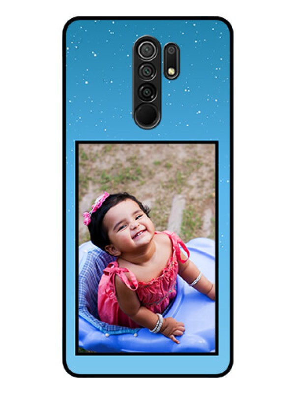 Custom Poco M2 Custom Glass Mobile Case  - Wave Pattern Colorful Design