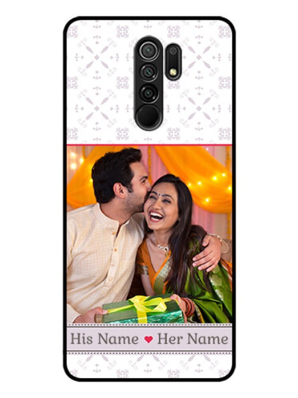 Custom Poco M2 Custom Glass Mobile Case  - with Photo and Ethnic Design