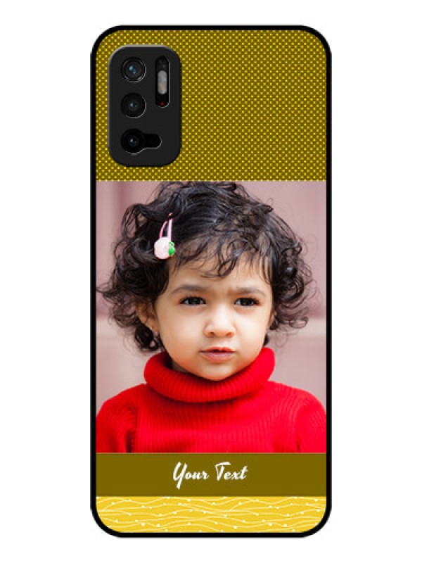 Custom Poco M3 Pro 5G Custom Glass Phone Case - Simple Green Color Design