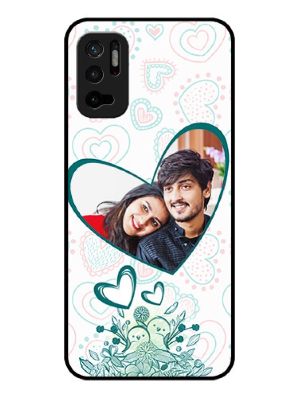 Custom Poco M3 Pro 5G Photo Printing on Glass Case - Premium Couple Design