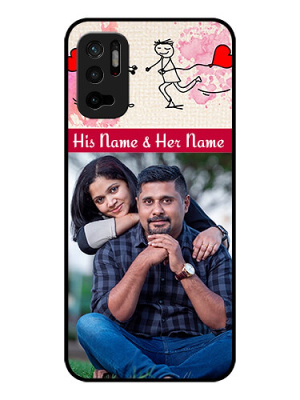 Custom Poco M3 Pro 5G Photo Printing on Glass Case - You and Me Case Design