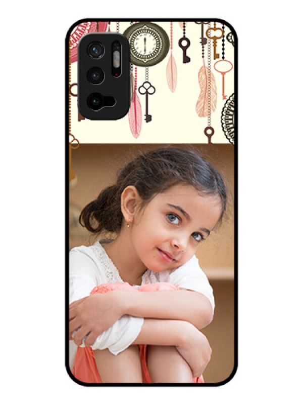 Custom Poco M3 Pro 5G Custom Glass Mobile Case - Boho Style Design