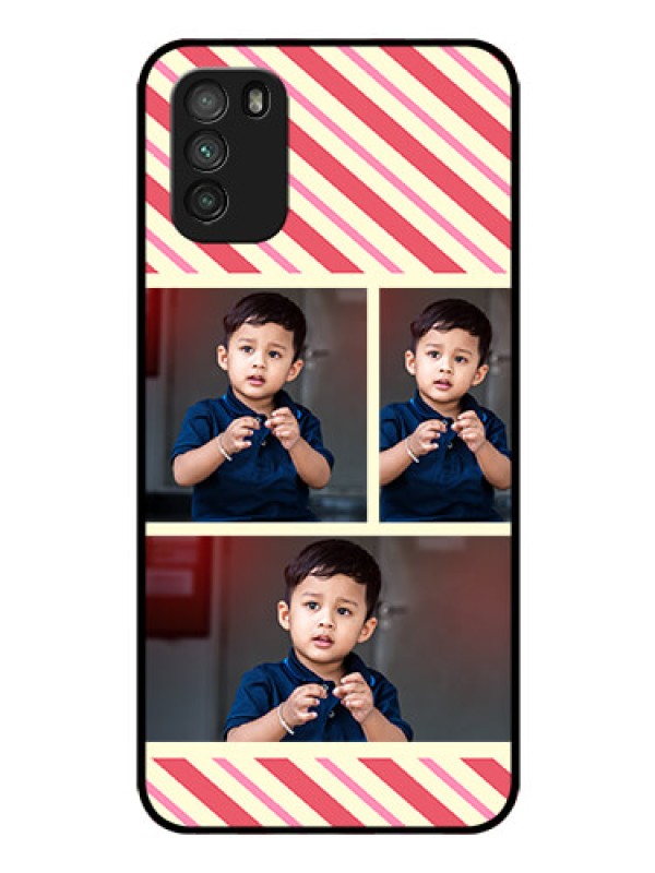Custom Poco M3 Personalized Glass Phone Case  - Picture Upload Mobile Case Design