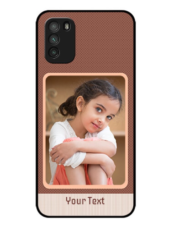 Custom Poco M3 Custom Glass Phone Case  - Simple Pic Upload Design