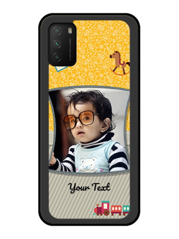 Custom Poco M3 Personalized Glass Phone Case  - Baby Picture Upload Design